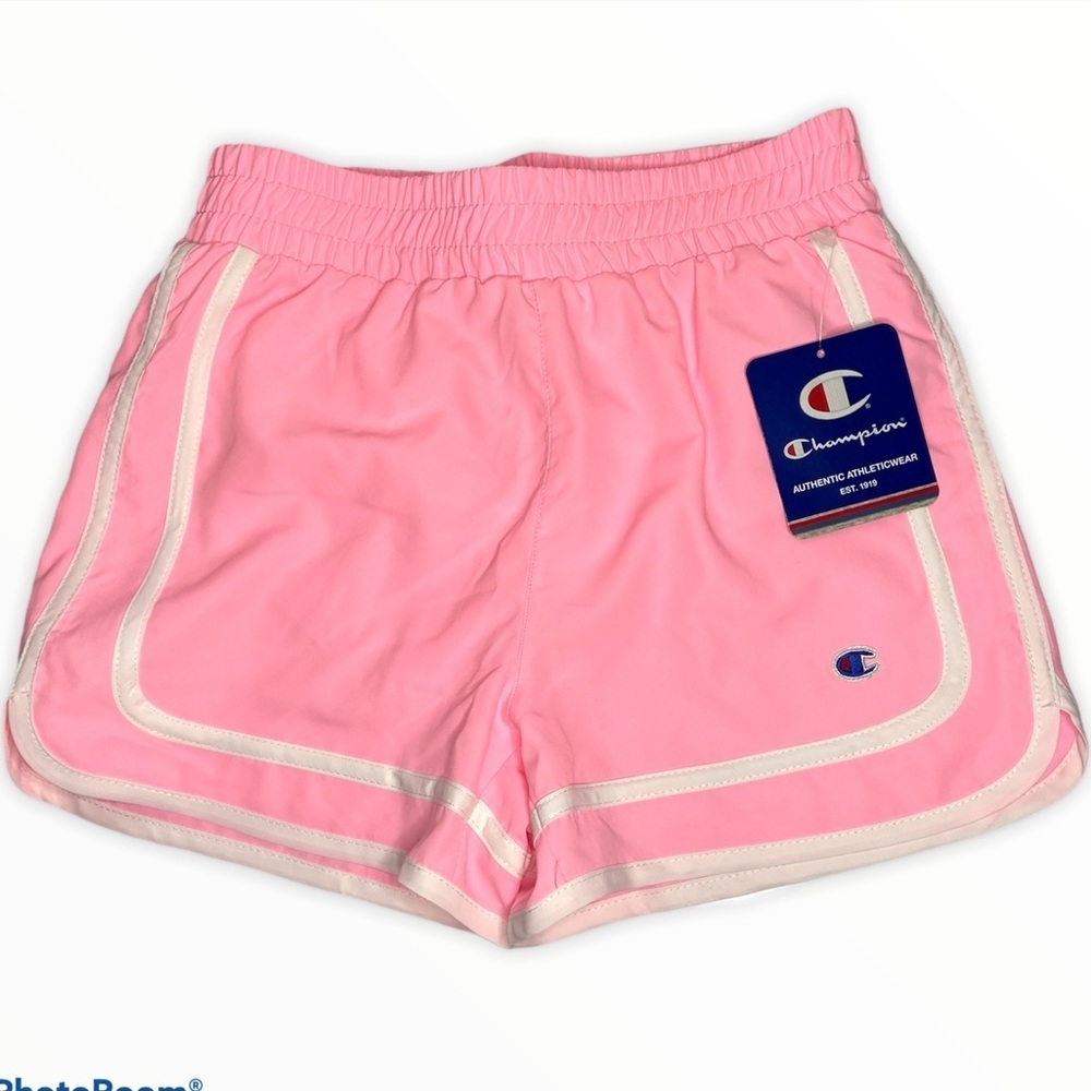 Bright pink champion shorts XS